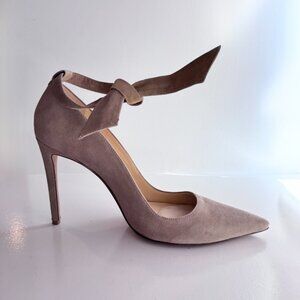 Alexandre Birman Suede T-Strap Pumps Heels Size 38.5 Designer